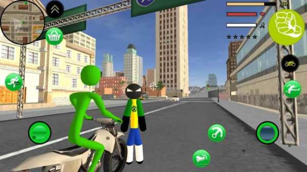 Stickman rope Hero Soccer Kick Crime Simulator screenshot 3