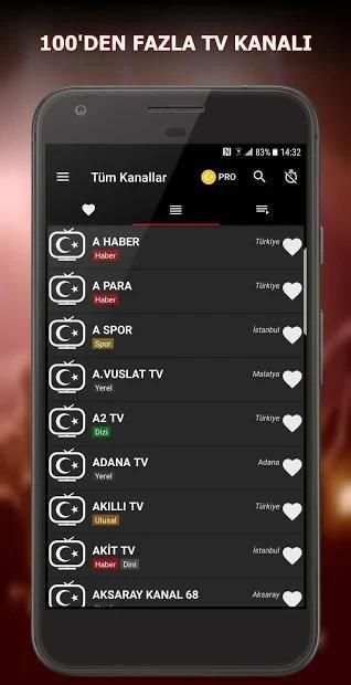 TV Türk - Canlı TV izle - Türk kanalları - Live TV screenshot 2