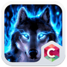 Wolf Blue Flames Theme Meizu आइकन