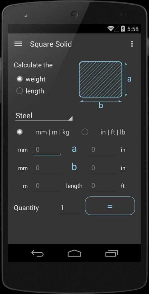 Steel Weight Calculator screenshot 5