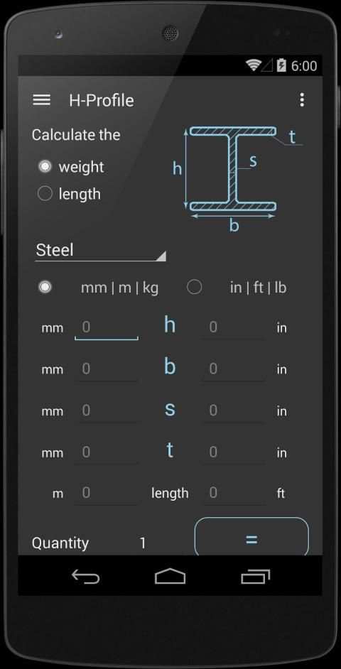 Steel Weight Calculator स्क्रीनशॉट 3