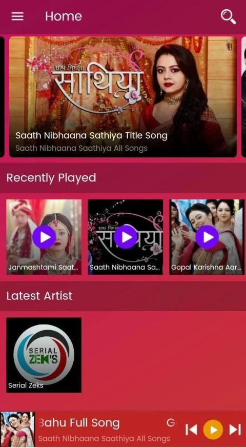 Saath nibhaana discount saathiya title song