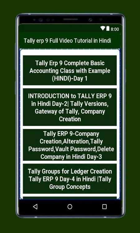 Tally erp 9 Full Video Tutorial in Hindi screenshot 1