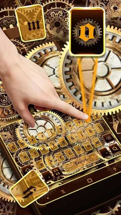 Golden Mechanical Keyboard स्क्रीनशॉट 2