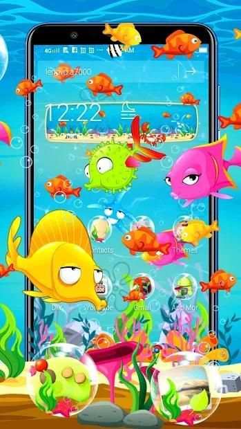 Fish 3D Parallax Launcher Theme * screenshot 1