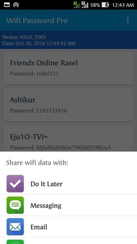 Wifi Password Pro (Recovery) screenshot 1