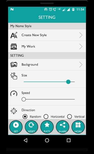 My Name Live Wallpaper 3D स्क्रीनशॉट 7