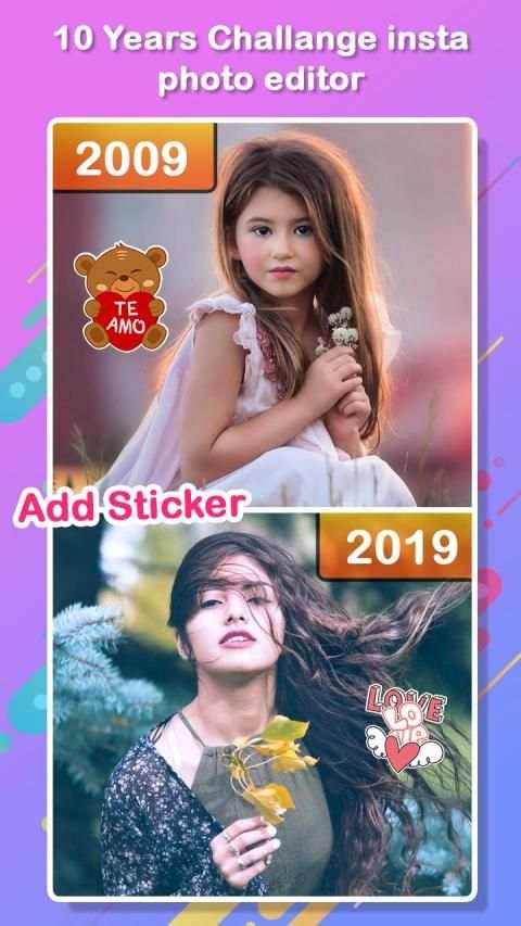 10 Year Challenge Maker Insta Photo Editor screenshot 2