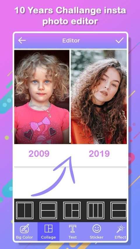 10 Year Challenge Maker Insta Photo Editor screenshot 4
