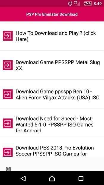 Pro PSP and Game Download screenshot 3