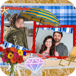 Family dual photo frame icon