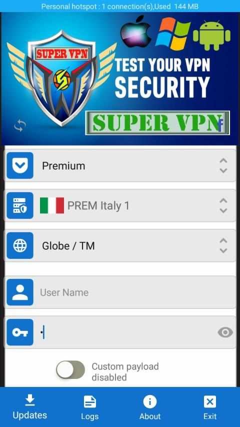 super ph vpn 2 تصوير الشاشة