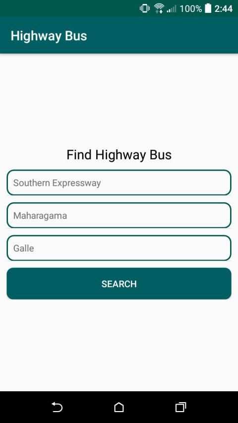 Highway Bus Time Schedule Sri Lanka screenshot 1