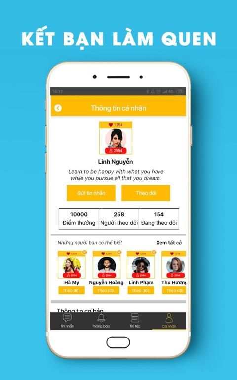 Kola Messenger: Chat phê pha kết bạn thả ga! screenshot 1
