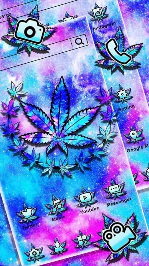 Colorful Weed Themes HD Wallpapers Launcher 3D screenshot 1