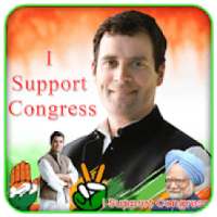 Congress Party Photo Frame Maker