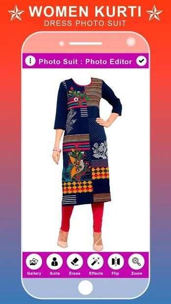 Women Kurti Dress Photo Suit Editor screenshot 2