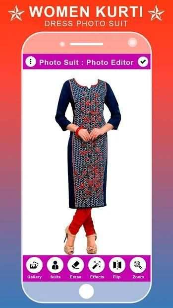 Women Kurti Dress Photo Suit Editor screenshot 1