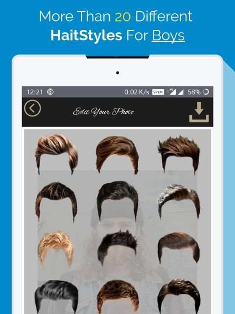 Boys HairStyle Photo Editor स्क्रीनशॉट 2