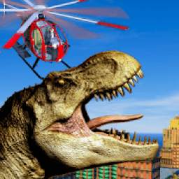 Flying Helicopter Sniper Dinosaur Hunting Game 3D