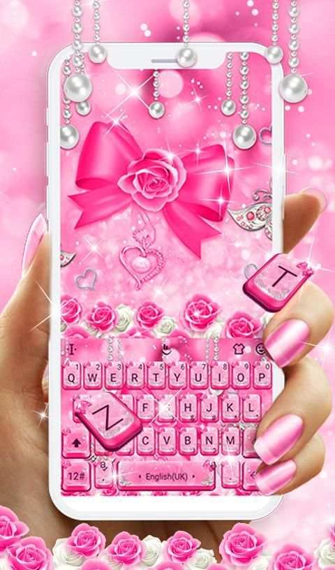 Radiant Rose Diamond Keyboard Theme screenshot 4