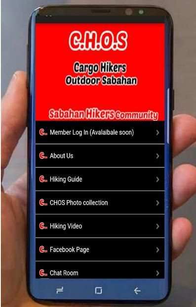 CHOS Cargo Hiker Outdoor Sabahan screenshot 1
