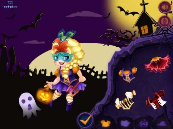Elsas And Annan Halloween - dress up games स्क्रीनशॉट 1