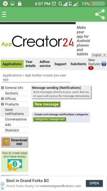 App Creator Create your own app screenshot 2