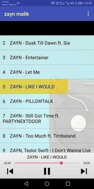 Zayn Malik Songs screenshot 1