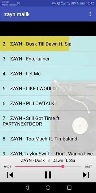 Zayn Malik Songs screenshot 2