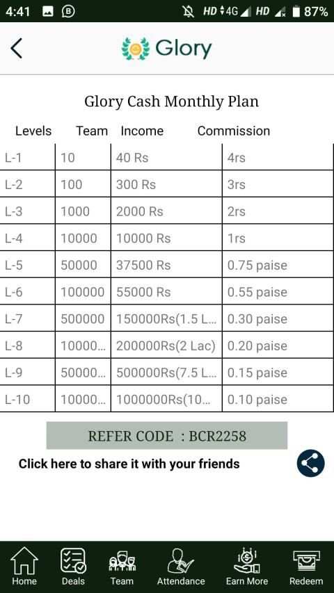 Glory Cash screenshot 1
