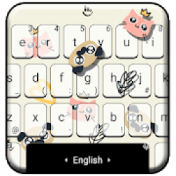 ikon Doodle Cartoon Keyboard Theme