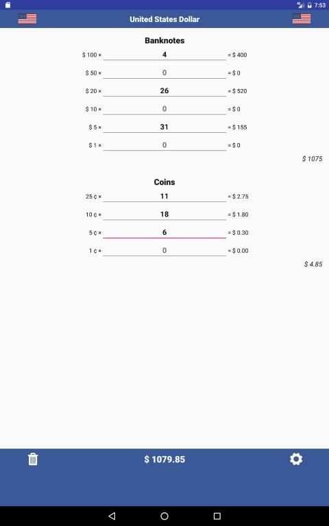 Cash Calculator -Money Counter स्क्रीनशॉट 3