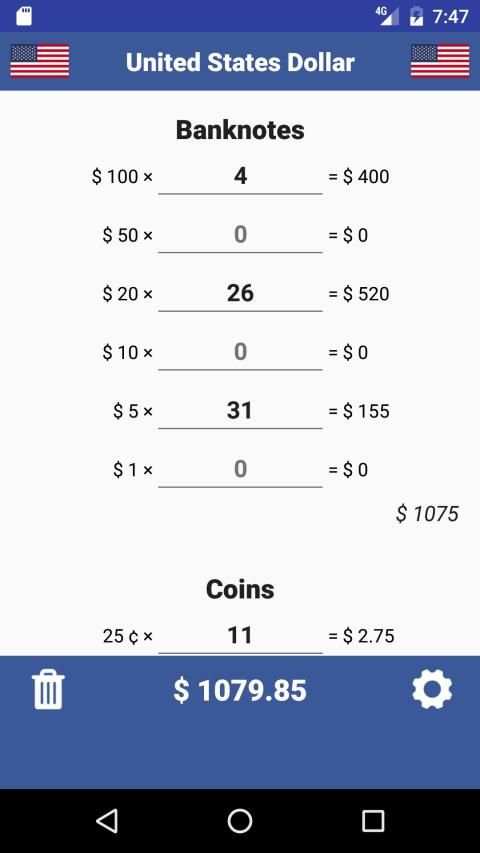 Cash Calculator -Money Counter स्क्रीनशॉट 5