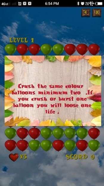 Crush Balloons स्क्रीनशॉट 2