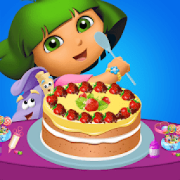 Hot Cooking Dora Cake-Crazy Kitchen Game आइकन