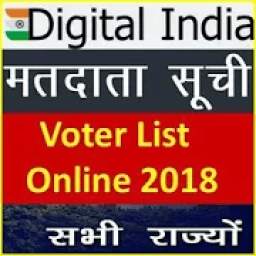 Voter List Online-मतदाता सूची 2018-19