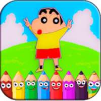 ikon Coloring Shin Chan