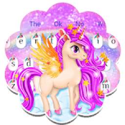 Cute Unicorn Keyboard Theme