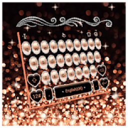 ikon Rose Gold Pearl Keyboard Theme