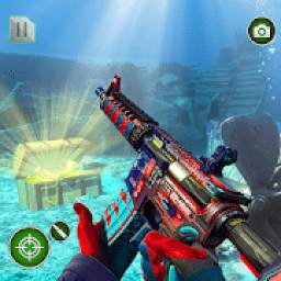 Underwater Treasure Hunting - FPS Shooting Game