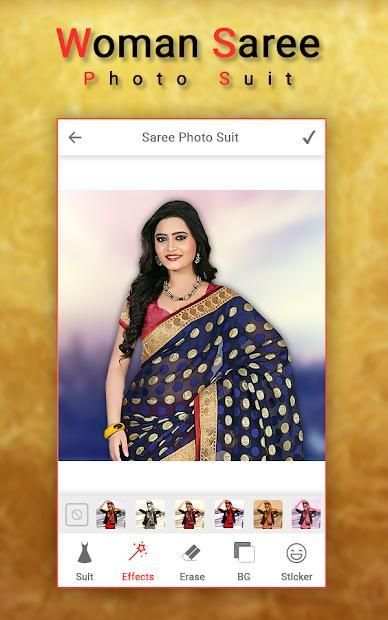 Women Fancy Saree Photo Suit : New Photo Editer screenshot 1