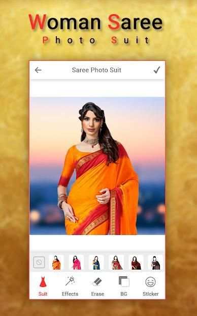 Women Fancy Saree Photo Suit : New Photo Editer screenshot 2