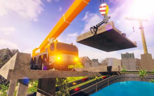 Bridge Building Simulator: Road Construction Games स्क्रीनशॉट 6