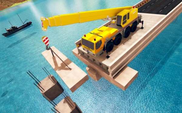 Bridge Building Simulator: Road Construction Games स्क्रीनशॉट 3