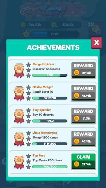 Candy Shop - Merge , Swap & Create Desserts Puzzle screenshot 3