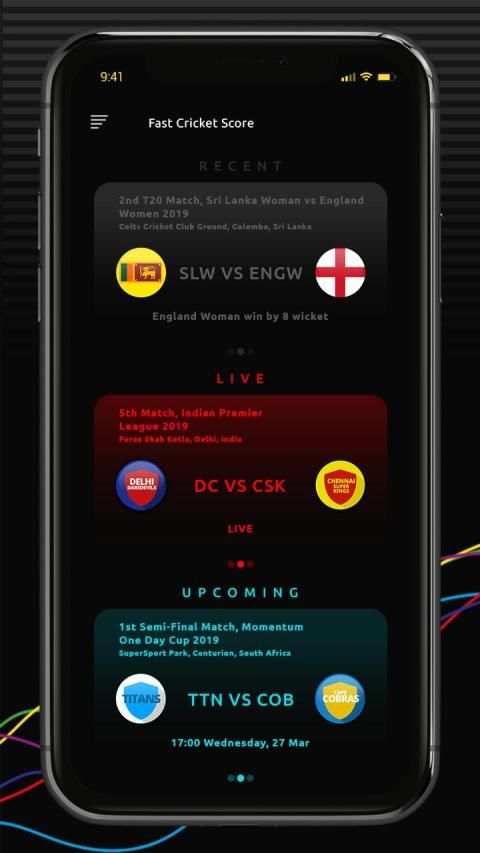 Fast Cricket Score For IPL 2019,World Cup 2019 स्क्रीनशॉट 5