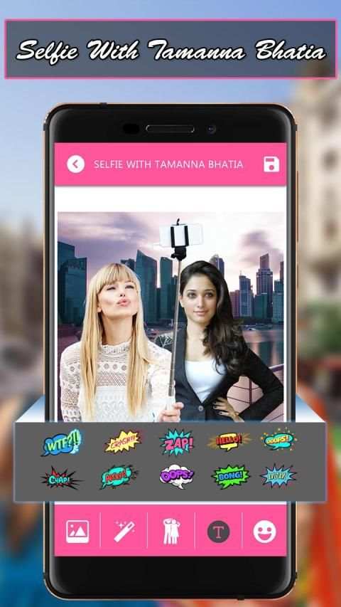 Selfie With Tamanna Bhatia स्क्रीनशॉट 1