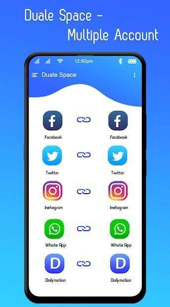 Dual Space 2019 - Multiple Accounts स्क्रीनशॉट 1