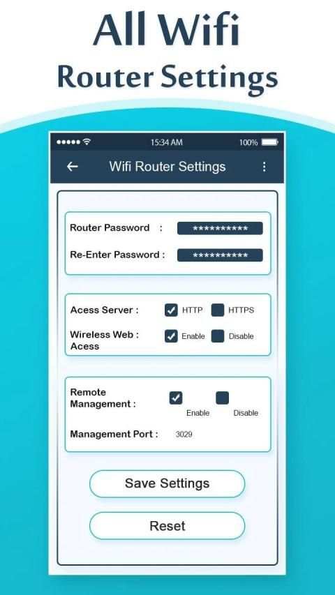 All WiFi Router Settings स्क्रीनशॉट 2
